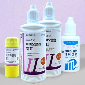 바이오클렌엘 원1투2개+마이크론크리너 세척 드림렌즈세척액 보존액 하드렌즈세척액