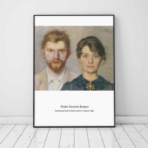 페더 세버린 크뢰이어 마리 크뢰이어와 세버린 크뢰이어의 초상 인테리어 포스터 액자