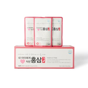 내몸에착한홍삼 어린이홍삼 키즈홍삼 아이홍삼 30포, 1박스