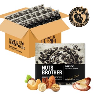 너츠브라더 하루한줌견과 블랙라벨 110봉 선물세트 블랙라벨 브라질넛 디어썸