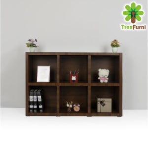 [트리퍼니가구] 멀바우 2단 낮은 1200 책장 - 두께36T 고급시트지