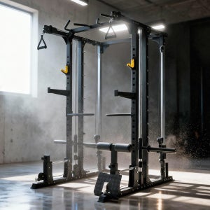 이고진 스미스머신 홈짐 하프랙 멀티랙 벤치프레스 스쿼트 듀얼풀리 홈트 헬스 기구 3022SM