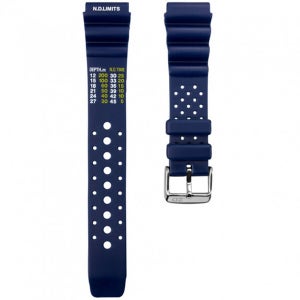 세이코 시티즌 다이버 시계용 고급 네이비 러버 밴드 20mm,22mm