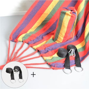 자메이카 해먹 그물침대 야영침낭 캠핑침대