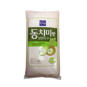 면사랑 동치미맛 냉면육수 5kg 4개 냉동 아이스박스