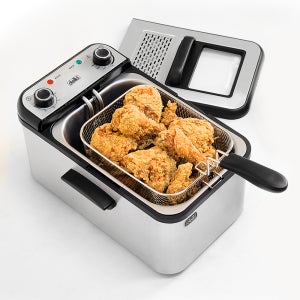 델키 프리미엄 가정용 엽소용 전기 기름 튀김기 DK-301 7L