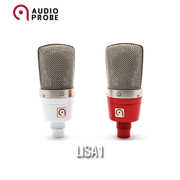 AUDIO PROBE LISA1 34mm Diaphram 콘덴서 마이크 레드 화이트