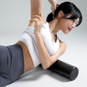 무브먼트 EPP 폼롤러 45cm 필라테스 미니 하드 얇은 종아리 목 마사지 작은 슬림 요가