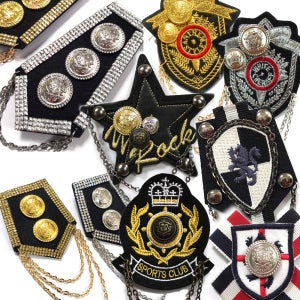 와펜 브로치 어깨견장 자수 마크 행사용브로치