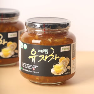 고흥 유자로 만든 수제 유자청 차 세트 1kg 2개