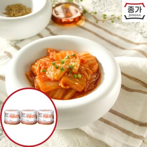 종가 고소한맛 볶음김치160g(캔), 3개
