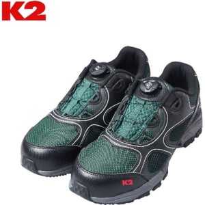 [케이투] K2-61 안전화 경량 보아시스템 4인치 다이얼 블랙&그린 235-290mm