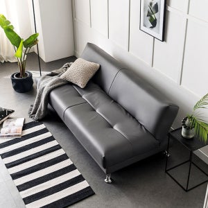 자네트가구 가보트 가죽 3인용 접이식 소파베드