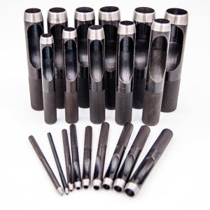 블랙 탄소강 타공펀치 원형펀치 가죽펀치 (1mm~16mm)