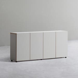 데스커 1600폭 목제책장 수납형 1600X311X723mm, 2단, 화이트