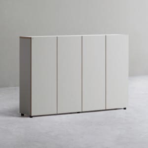 데스커 1600폭 목제책장 수납형 1600X311X1062mm, 3단, 화이트