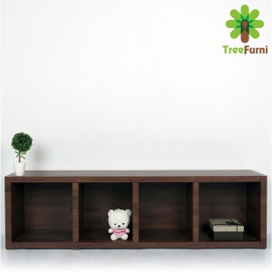 [트리퍼니가구] 멀바우 1단 낮은 1500 책장 - 두께36T 고급시트지