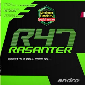 안드로 탁구러버 라잔터 R47 스페셜 버전 MAX