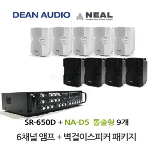 매장 카페 음향 SR-650D 앰프 NA-D5 벽걸이 스피커