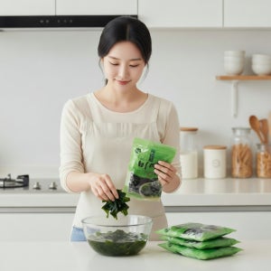 씻어나온 즉석요리 자른미역 80g / 오독오독 적당한 크기와 두께 맛으로 재구매 베스트