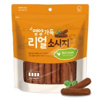 강아지 간식 애견 육포 져키 영양가득 리얼 소시지 닭고기 400g