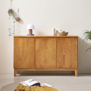 디자이너스룸 거실장 원목 높은 TV 다이 선반 서랍장 장식장 1200x400x750mm, 우드