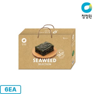 청정원 추석 명절 김 선물세트 들기름파래김9호, 6개