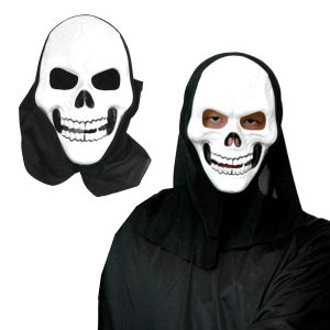(리얼해골후드가면)공포가면 고무가면 할로윈 파티