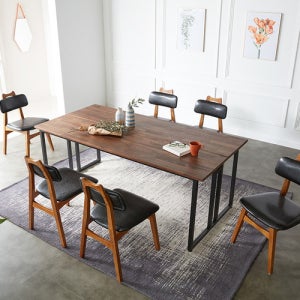 푸른숲가구 비에프 원목 투블럭 테이블