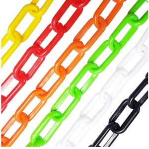 플라스틱 컬러 사출 체인 공사장 주차장 상가