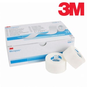 3M 반창고 마이크로포 의료용 흰색 갈색 종이반창고