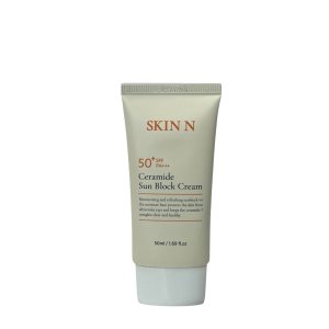 스킨엔 저자극 눈시림없는 혼합자차 선크림 세라마이드 50ml