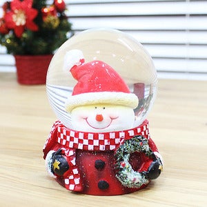 크리스마스 워터볼 스노우볼 6.5cm (루돌프얼굴)
