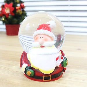 크리스마스 워터볼 스노우볼 6.5cm (산타얼굴)