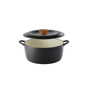 벨기에 퍼레옹 애나멜코팅 무쇠 주물 냄비26cm 매트블랙 국 찌개 조림 조리가능 3 4인용