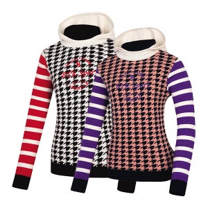 비티알 BTR 여성골프웨어 겨울 후드 울 니트 실베스터(여) BNW5619W