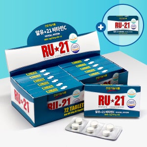 알유21 RU21 비타민C 12갑 72정 +1갑 증정