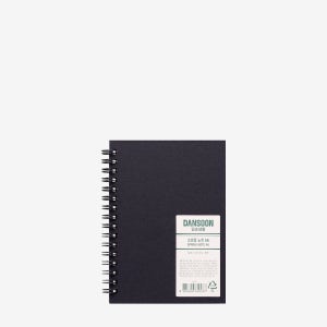 디자인문구 단순생활 스프링 무지 노트 A6 블랙