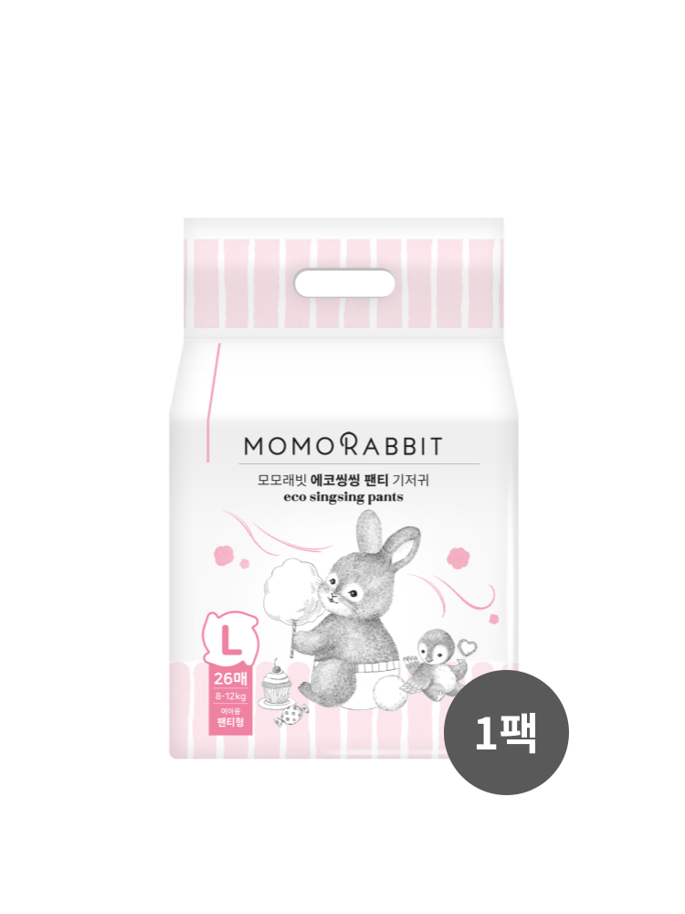 모모래빗 팬티/밴드기저귀 에코씽씽 본품 1팩