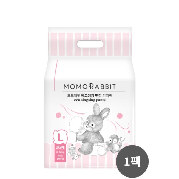 모모래빗 팬티/밴드기저귀 에코씽씽 본품 1팩