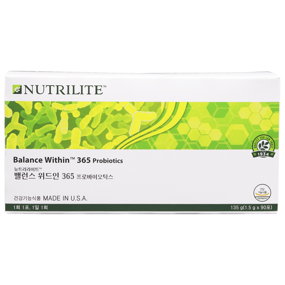 암웨이 유산균 밸런스 위드인 (90포)