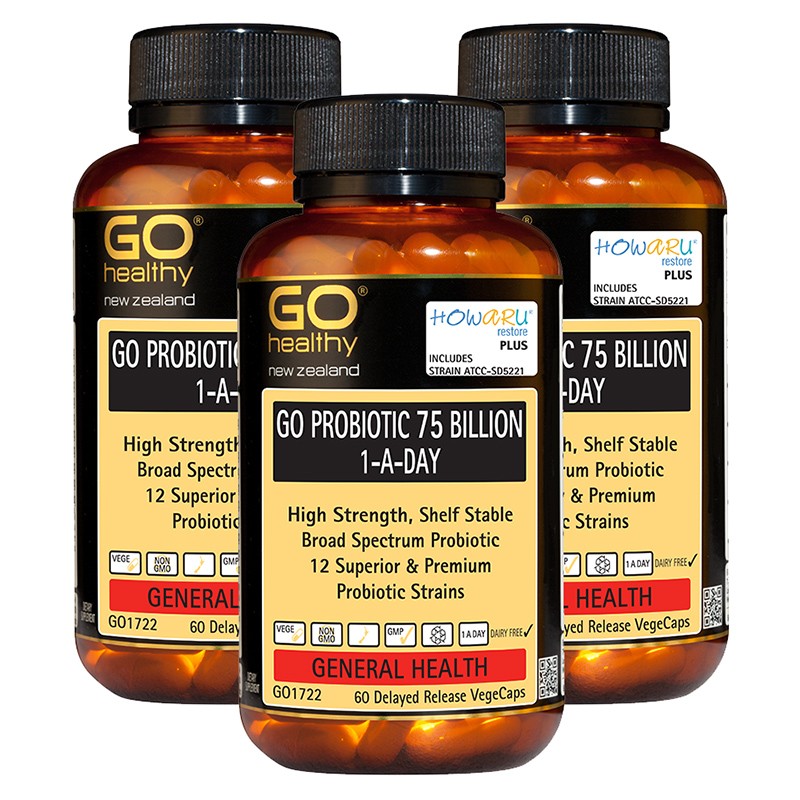 뉴질랜드 <b>고헬씨</b> 프로바이오틱 유산균 750억 60캡슐 3개 묶음