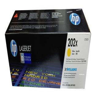 HP 레이저젯 프로 M254dw 프린터 T6B60A 정품 노랑 토너 카트리지 CF502X