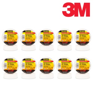 3M 35 절연테이프 전기절연비닐테이프 화이트 20m 10개입