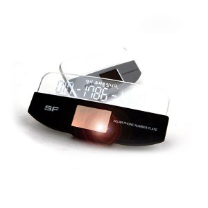 DGITEM 태양열 LED 주차번호판 전화번호 알림판 솔라
