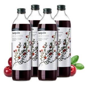 핀란디아 핀란드산 카스케인 크랜베리 원액 주스 500ml 4병