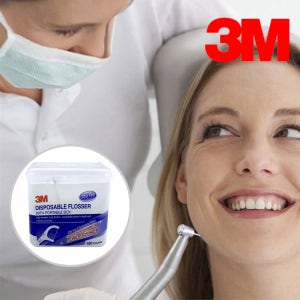 3M 싱글라인 치실 일회용 벌크형 스틱 치간칫솔 (150EA)