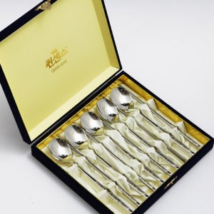 연봉 스텐 건강수저 5벌세트 선물용 답례품 숟가락세트