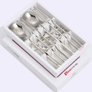 연봉 스텐 건강수저 2벌세트 선물용 답례품 숟가락세트
