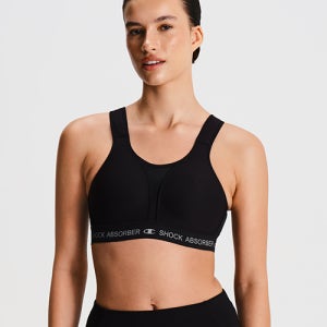 쇼크업소버 뉴런브라 쓸림없는 하이서포트 마라톤 러닝 스포츠브라 블랙